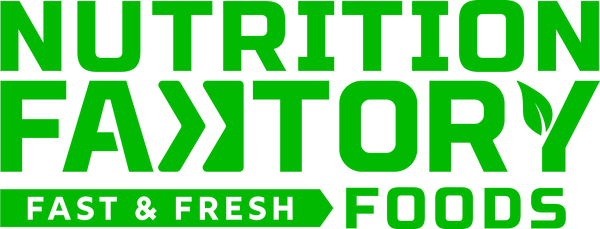 Nutrition Faktory Fast & Fresh Foods Logo in green