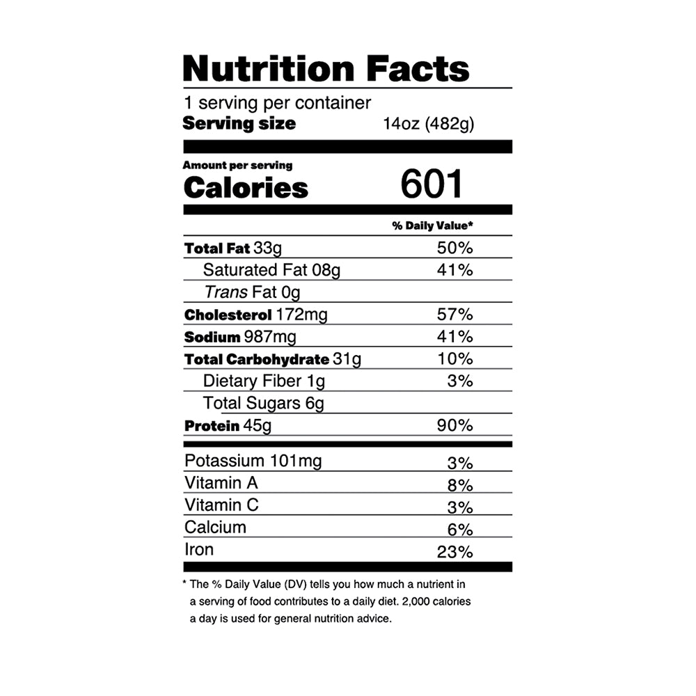 Nutrition Facts Spicy Chicken Stir Fry. Nutrition Faktory Foods